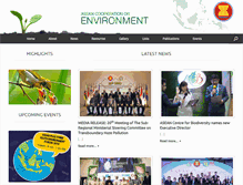 Tablet Screenshot of environment.asean.org